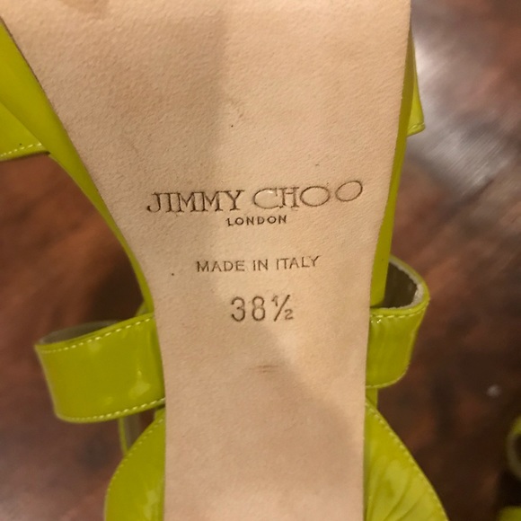 Neon Green Jimmy Choo Platform Sandals 💚 - Picture 6 of 7